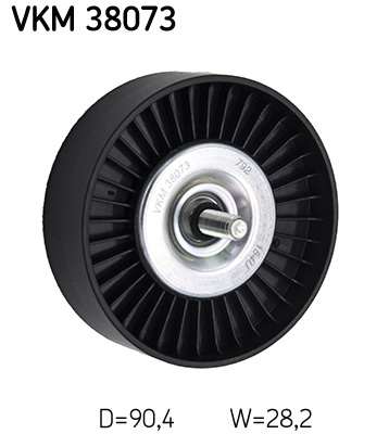 Vratná/vodiaca kladka rebrovaného klinového remeňa SKF (VKM 38073)